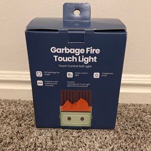 Dumpster Fire Touch Light - Green and Orange Soft Nightlight